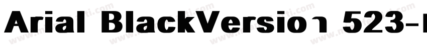 Arial BlackVersion 523字体转换